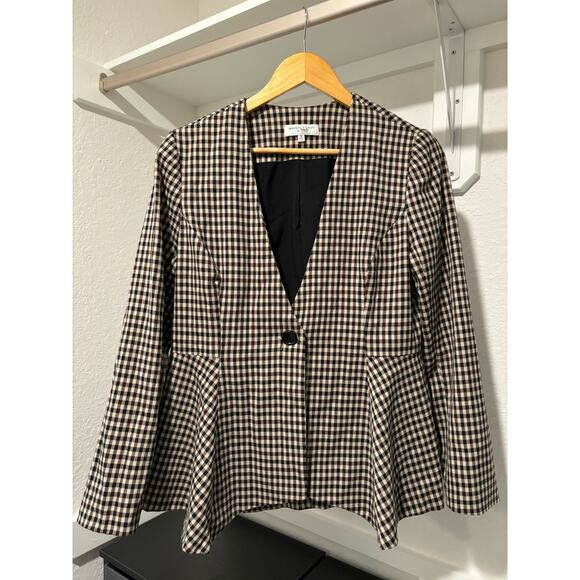 Waverly Grey Plaid Pipa Jacket Sz M - Picture 5 of 8